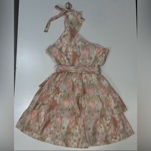 Simplee Ruffle Halter Mini Dress – Cottagecore / Romantic